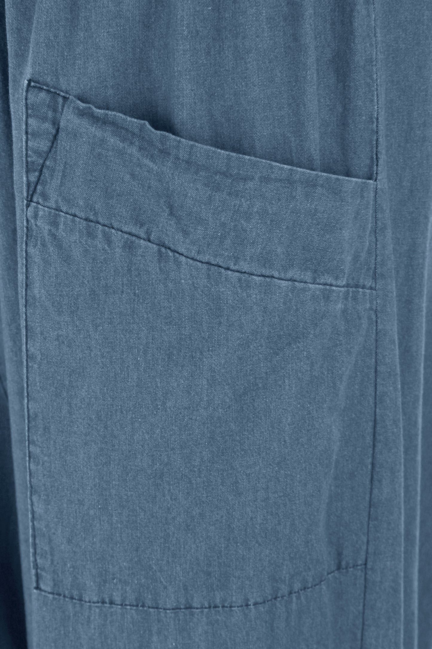 Barrel Leg Denim Trouser