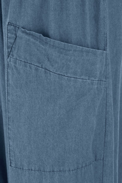 Barrel Leg Denim Trouser