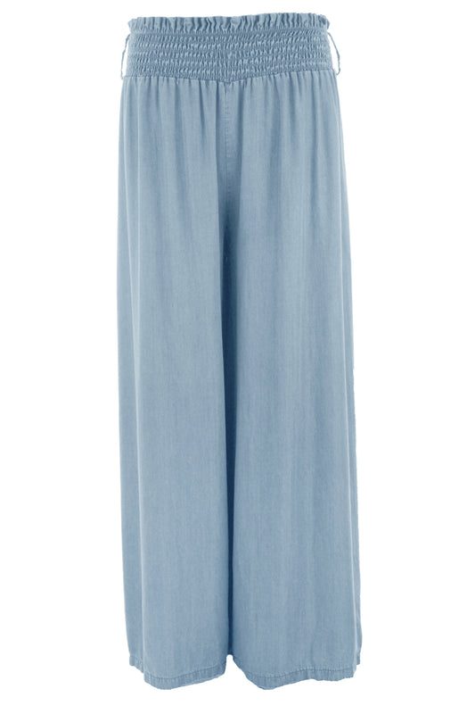Elasticated Waist Denim Trouser