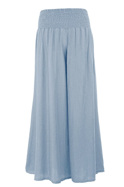Denim Palazzo Trouser