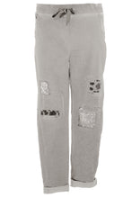 Load image into Gallery viewer, Leopard Sequin Patch Trouser
