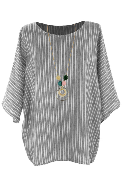 Stripe Necklace Top