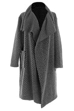 Load image into Gallery viewer, Chevron Waterfall Wool Coat
