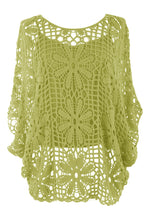 Load image into Gallery viewer, Flower Pattern Crochet Top with Vest
