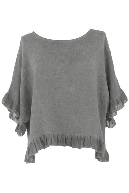 Frill Hem Teabag Top