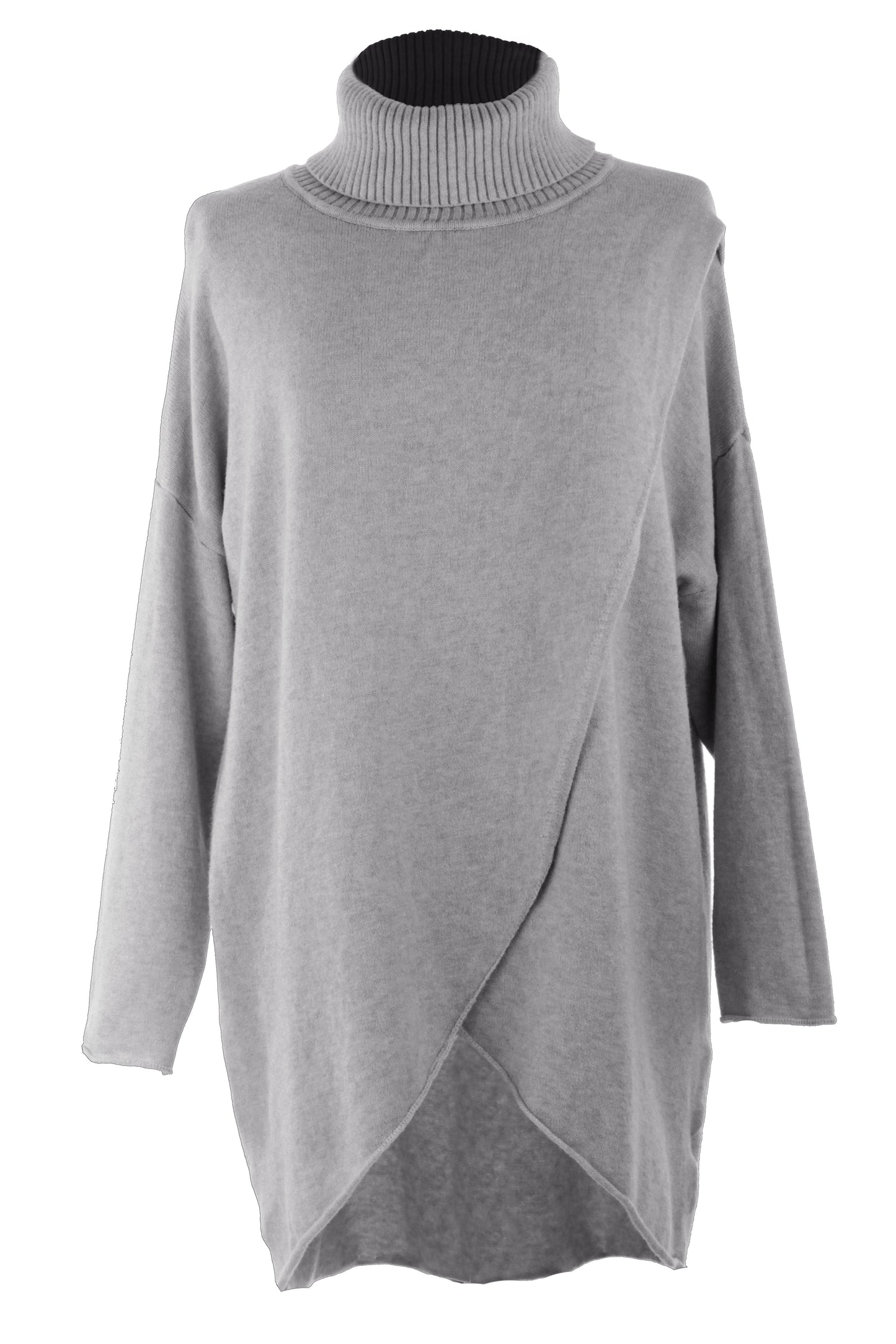 Polo Neck Flap Front Jumper