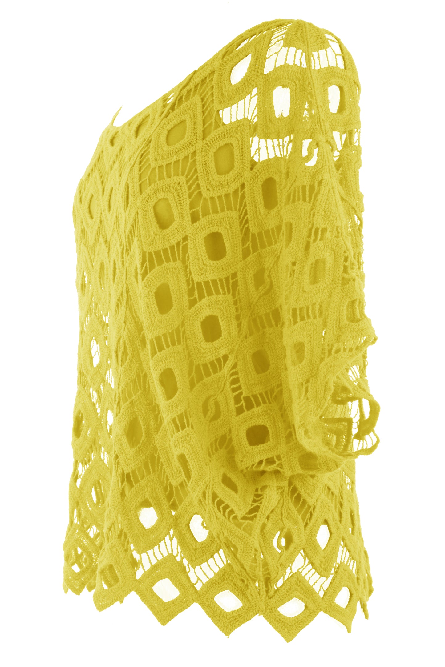 Diamond Crochet Top with Vest