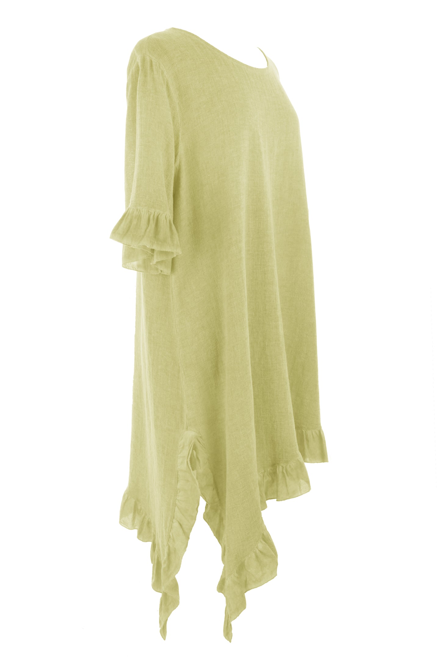 Diagonal Hem Teabag Dress