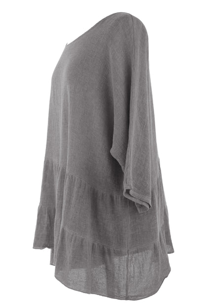 Tiered Teabag Linen Top