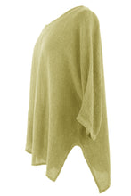Load image into Gallery viewer, V Cutout Hem Linen Teabag Top
