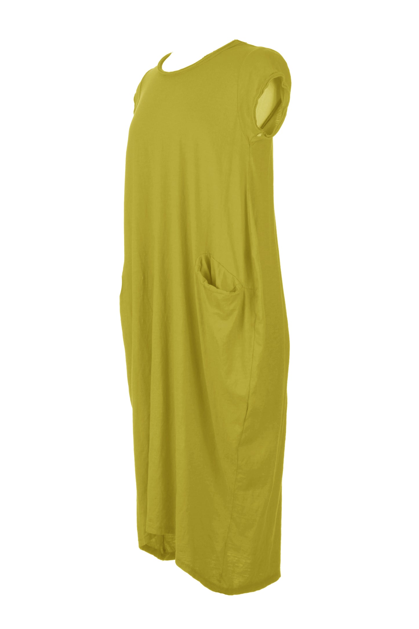 Cap Sleeve 2 Pocket Cotton Midi