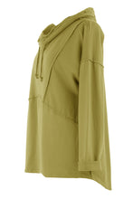 Load image into Gallery viewer, Seam Detail Jersey Hooded Top
