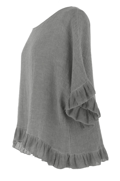 Frill Hem Teabag Top
