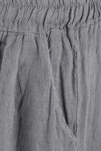 Load image into Gallery viewer, Frayed Trim Linen Shorts
