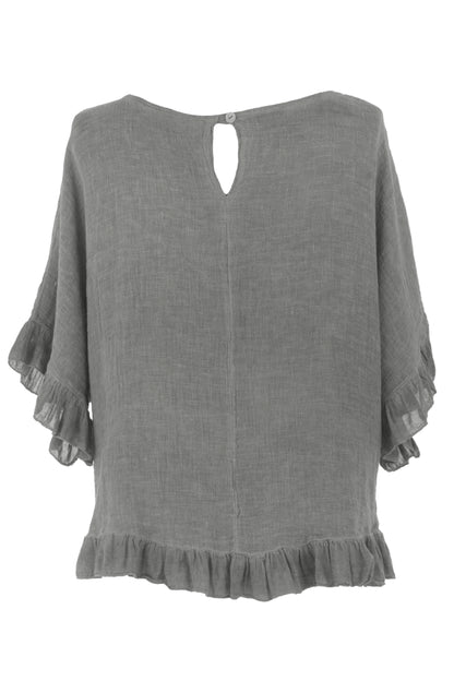 Frill Hem Teabag Top