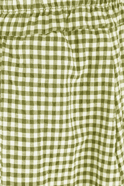 2 Pocket Gingham Midi Skirt