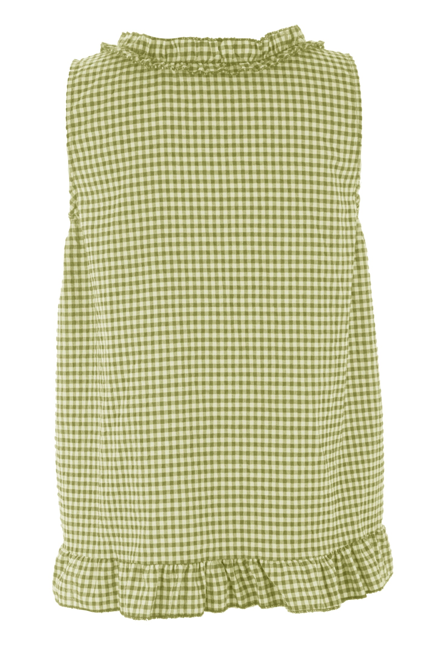 Sleeveless Gingham Top