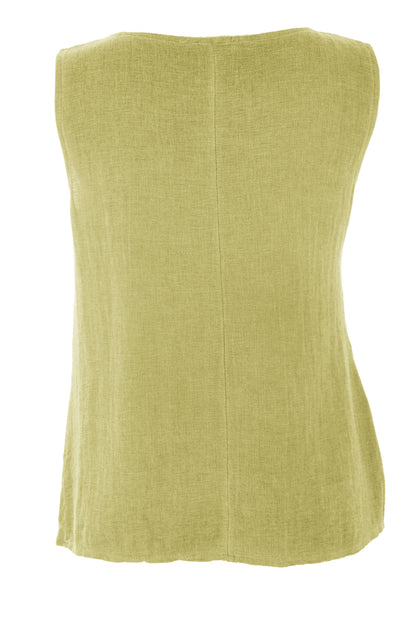 Side Tie Teabag Linen Top