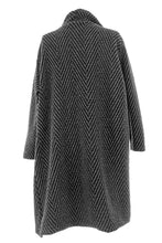 Load image into Gallery viewer, Chevron Waterfall Wool Coat
