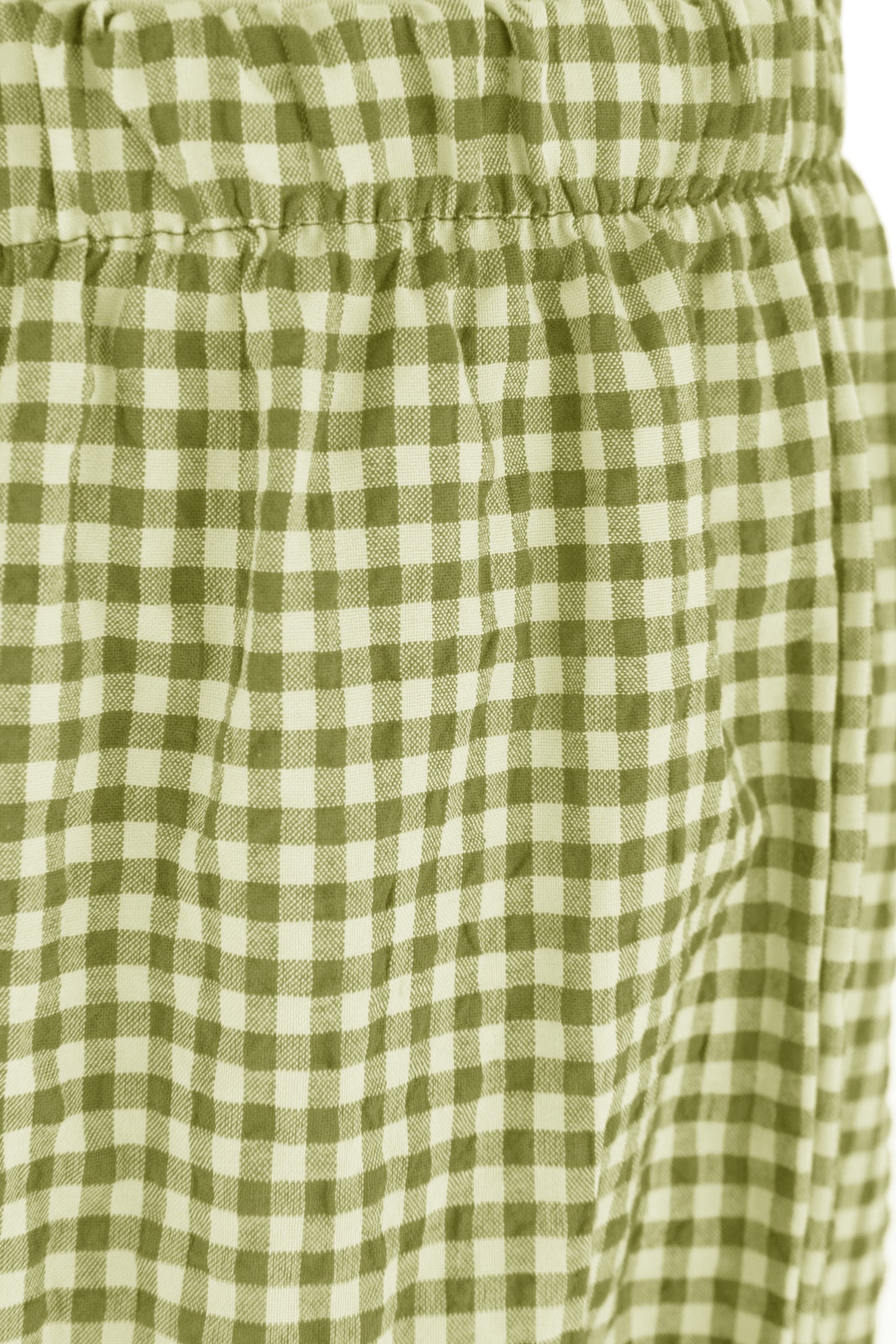 Barrel Leg Gingham Trouser