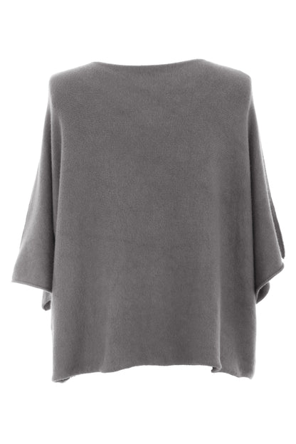 Batwing Short Sleeve Soft Knit Jumper