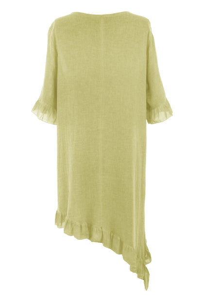 Diagonal Hem Teabag Dress