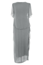 Load image into Gallery viewer, Sequin V Neck Rara Silk Maxi
