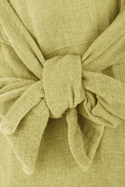 Side Tie Teabag Linen Top