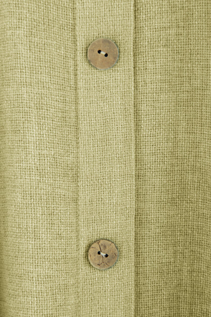 Button Detail Teabag Vest