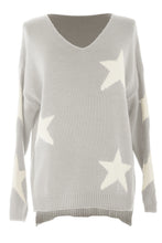 Load image into Gallery viewer, V Neck Star Jumper
