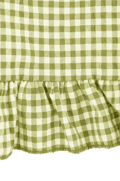 Sleeveless Gingham Top