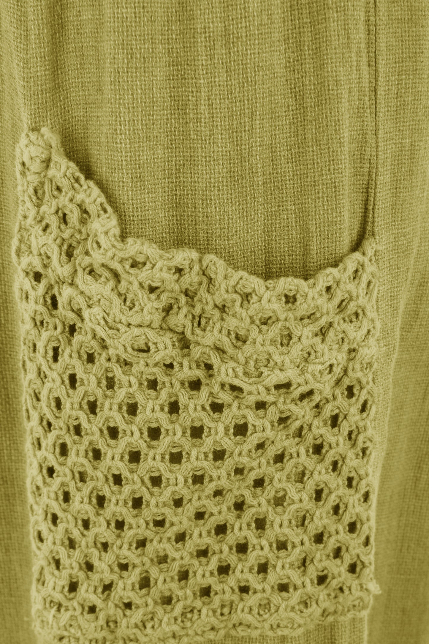 2 Crochet Pocket Barrel Leg Teabag Trouser