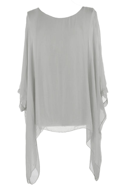 Batwing Silk Top