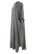 Load image into Gallery viewer, V Neck 2 Pocket Cotton Midi
