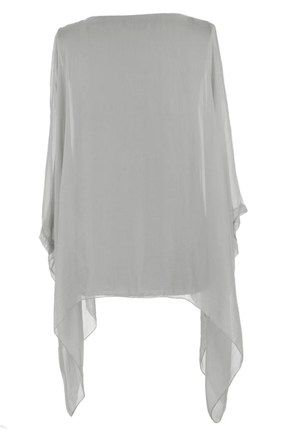 Batwing Silk Top