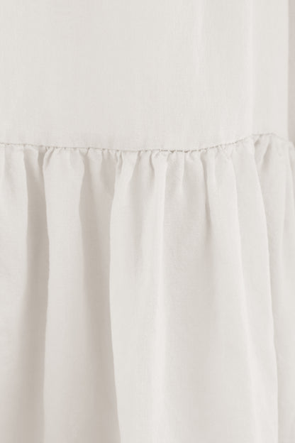 Tiered Silk Skirt