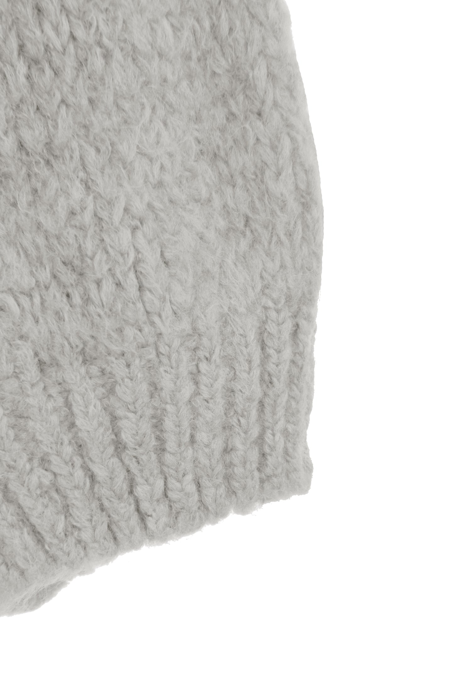 Lace Up Neck Wool Knit Jumper