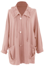 Load image into Gallery viewer, Rushed Collar Jersey Jacket

