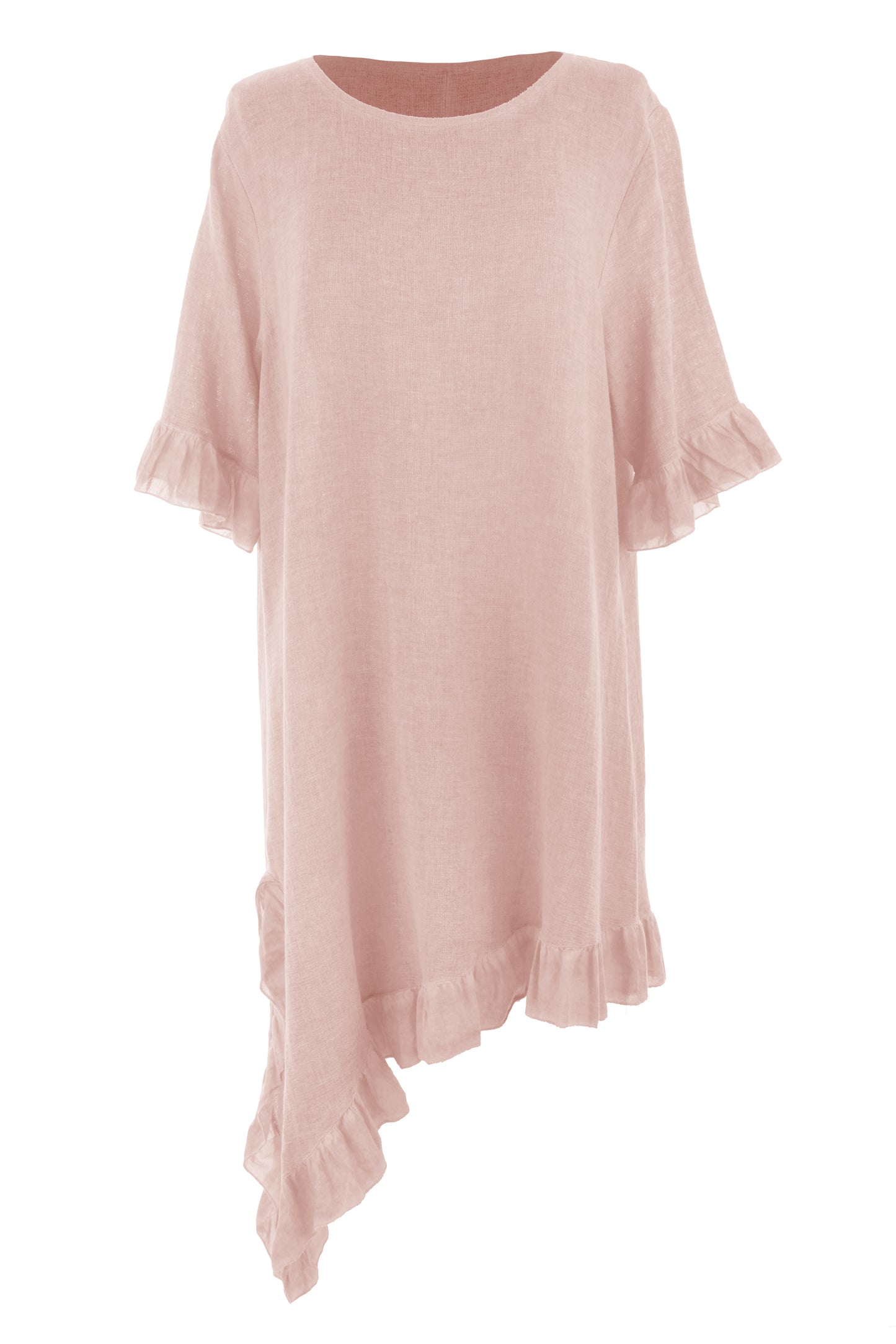 Diagonal Hem Teabag Dress