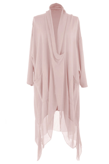 Crossover Silk Panel Tunic