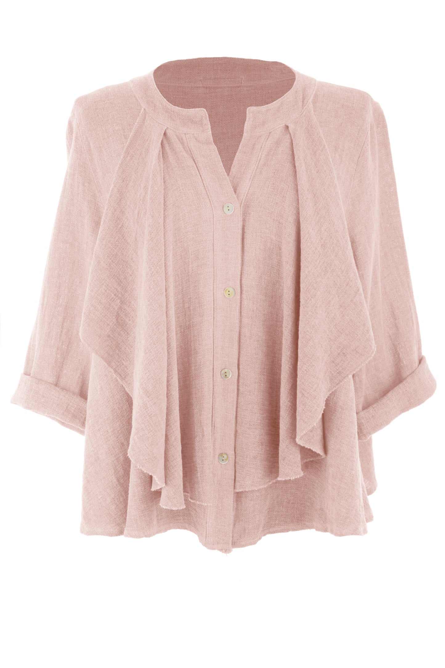 Drape Detail Teabag Shirt