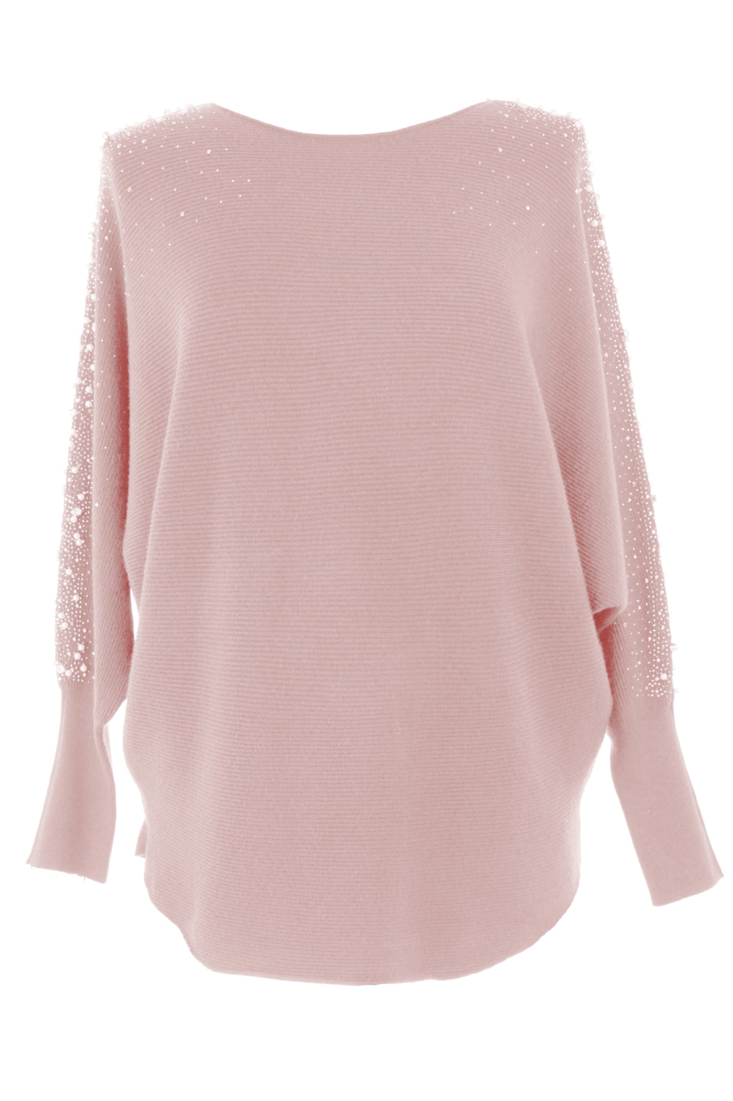 Pearl Diamante Sleeve Jumper