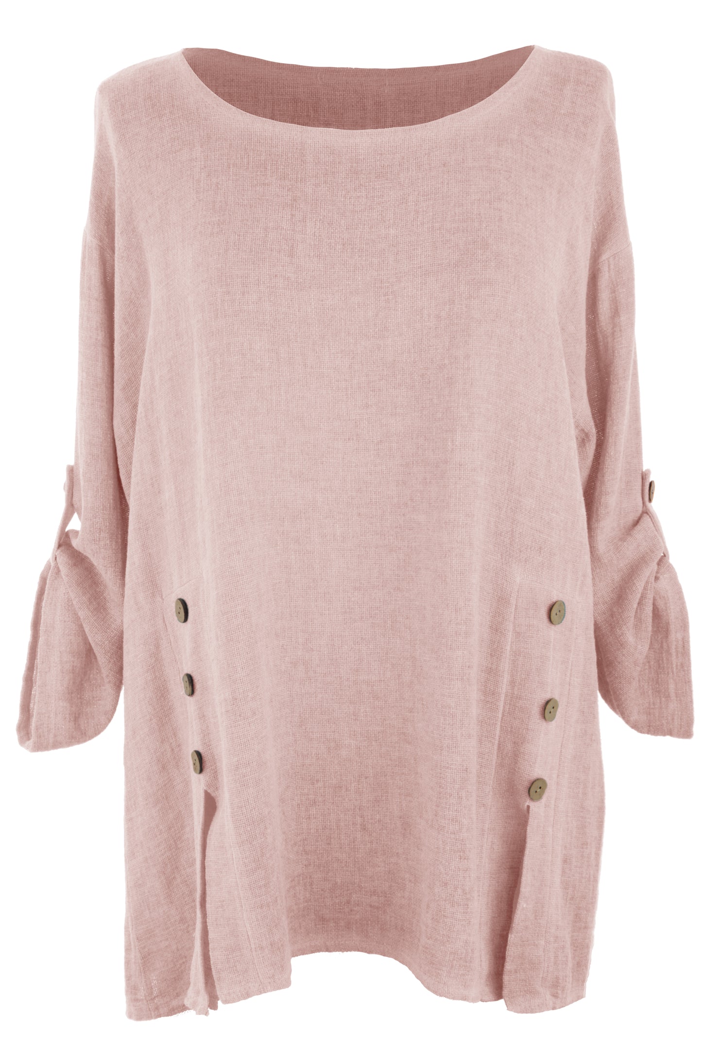 Cutout Button Detail Teabag Top