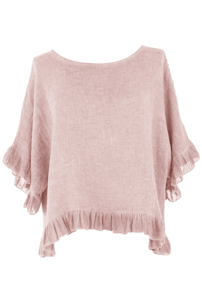 Frill Hem Teabag Top