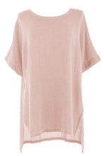 Load image into Gallery viewer, Hi Low Washed Linen Teabag Tunic

