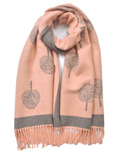 Load image into Gallery viewer, Tree Of Life Tassel Cashmere Scarf
