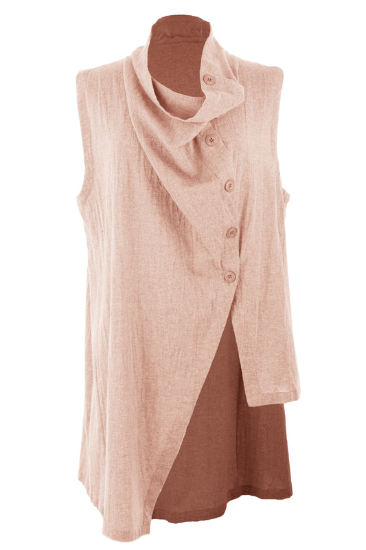 Sleeveless Asymmetric Top