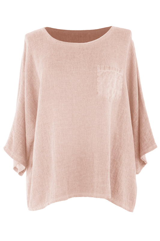One Pocket Linen Top