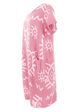 Load image into Gallery viewer, 2 Pocket Abstract Print Dress
