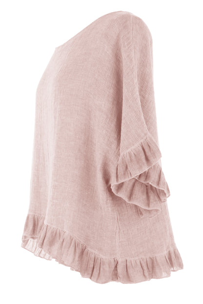 Frill Hem Teabag Top